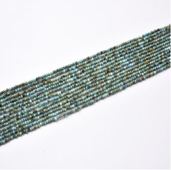 Blue / Black Spot Tuquoise Beads Strand