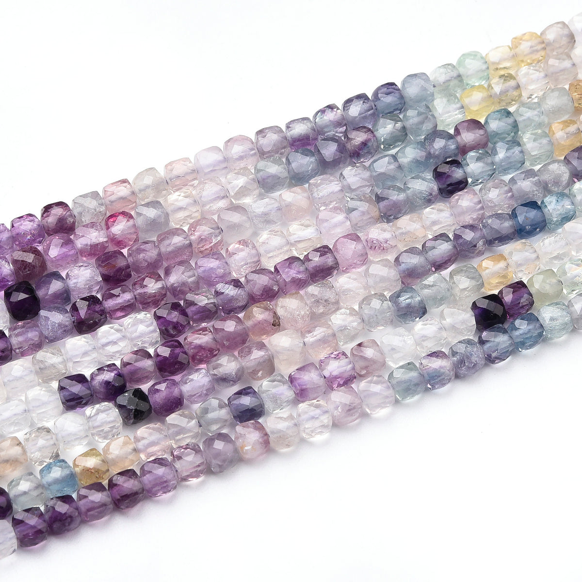 Grade AA Fluorite Beads Strand