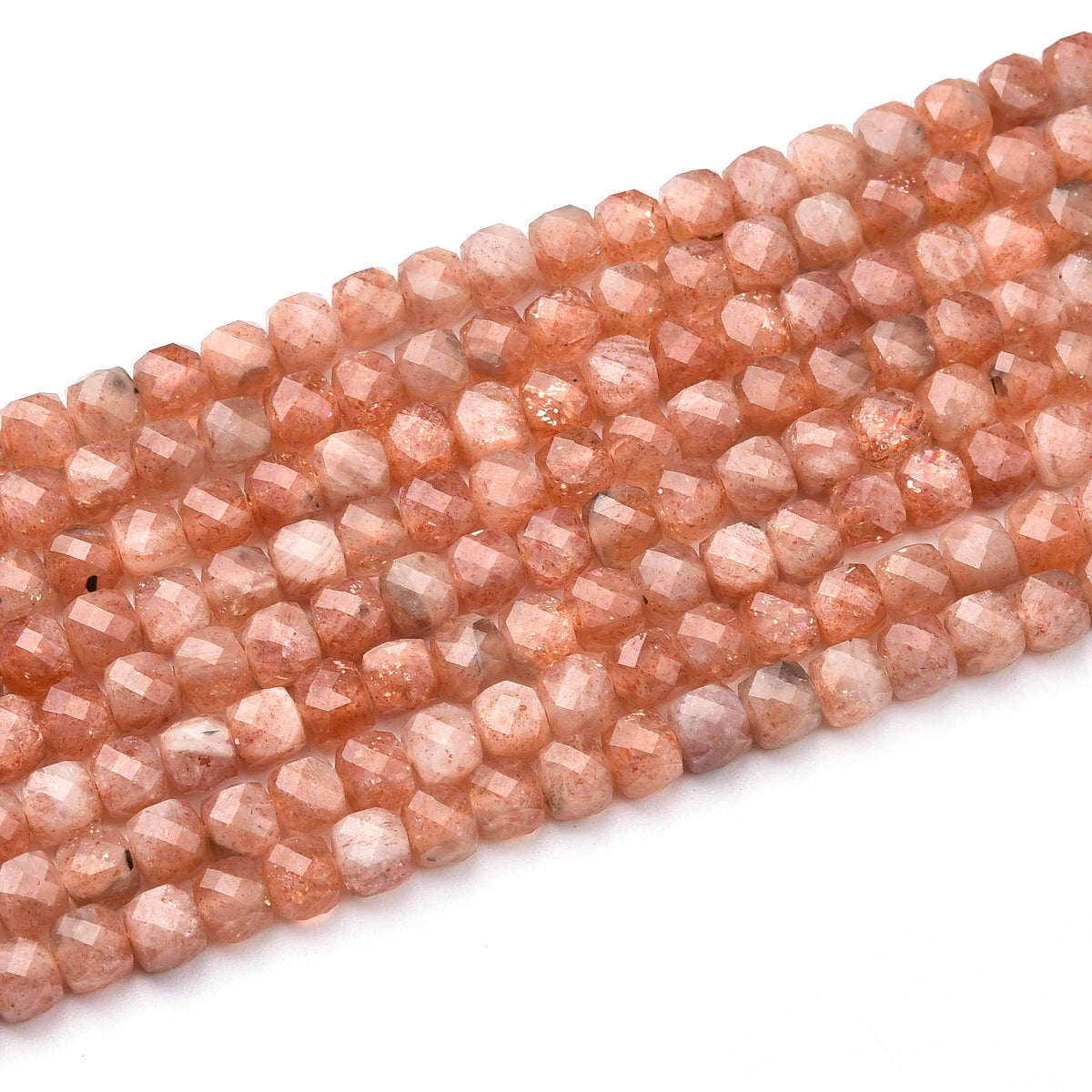 Grade AAA Orange Moonstone Beads Strand