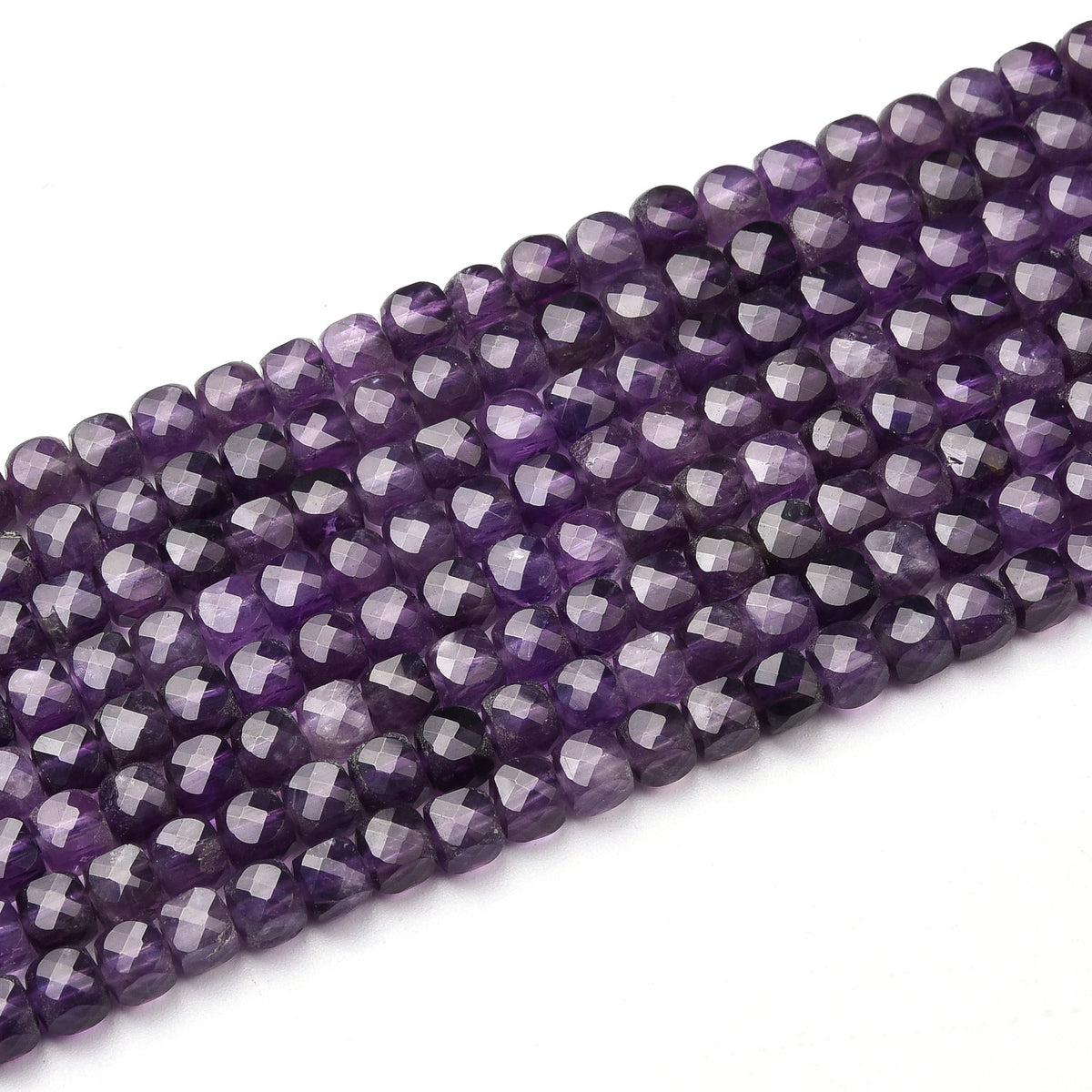 Dark Purple Amethyst Beads Strand