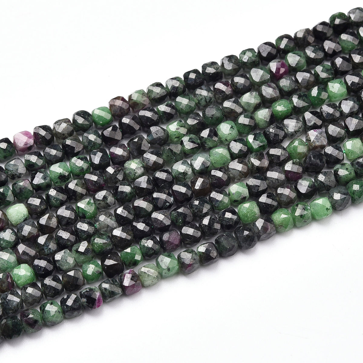 Grade A Ruby Zoisite Beads Strand