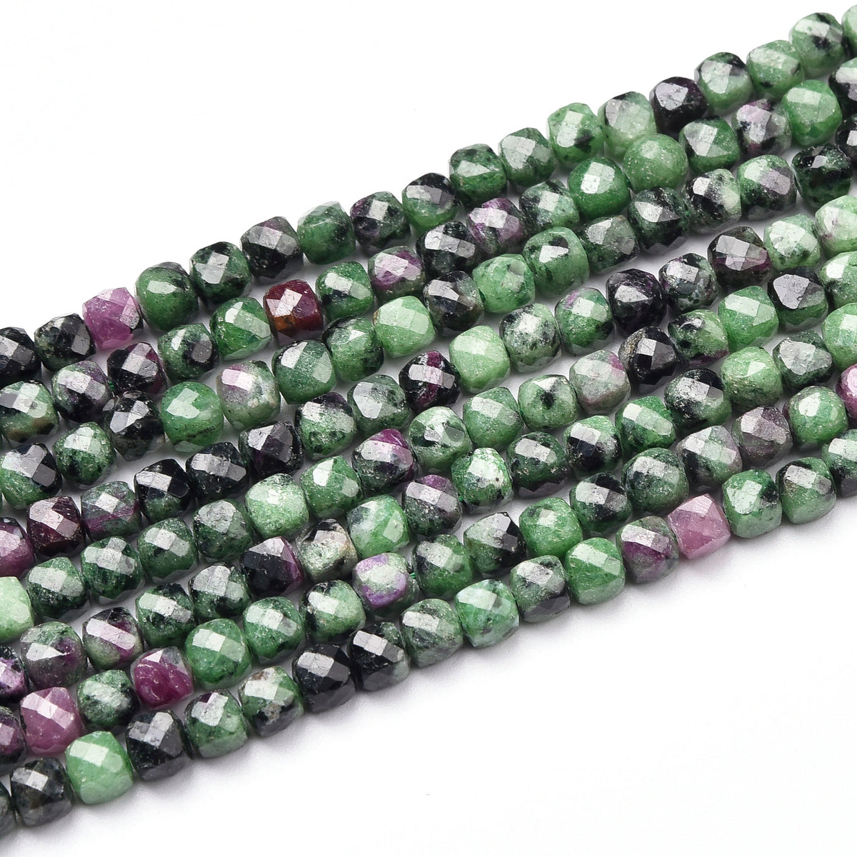 Grade AA Ruby Zoisite Beads Strand