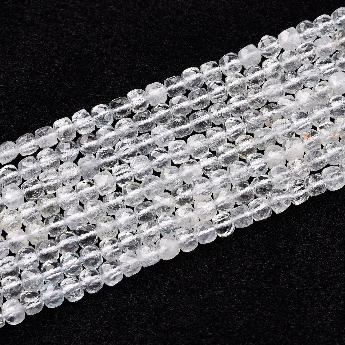 White Topaz Beads Strand