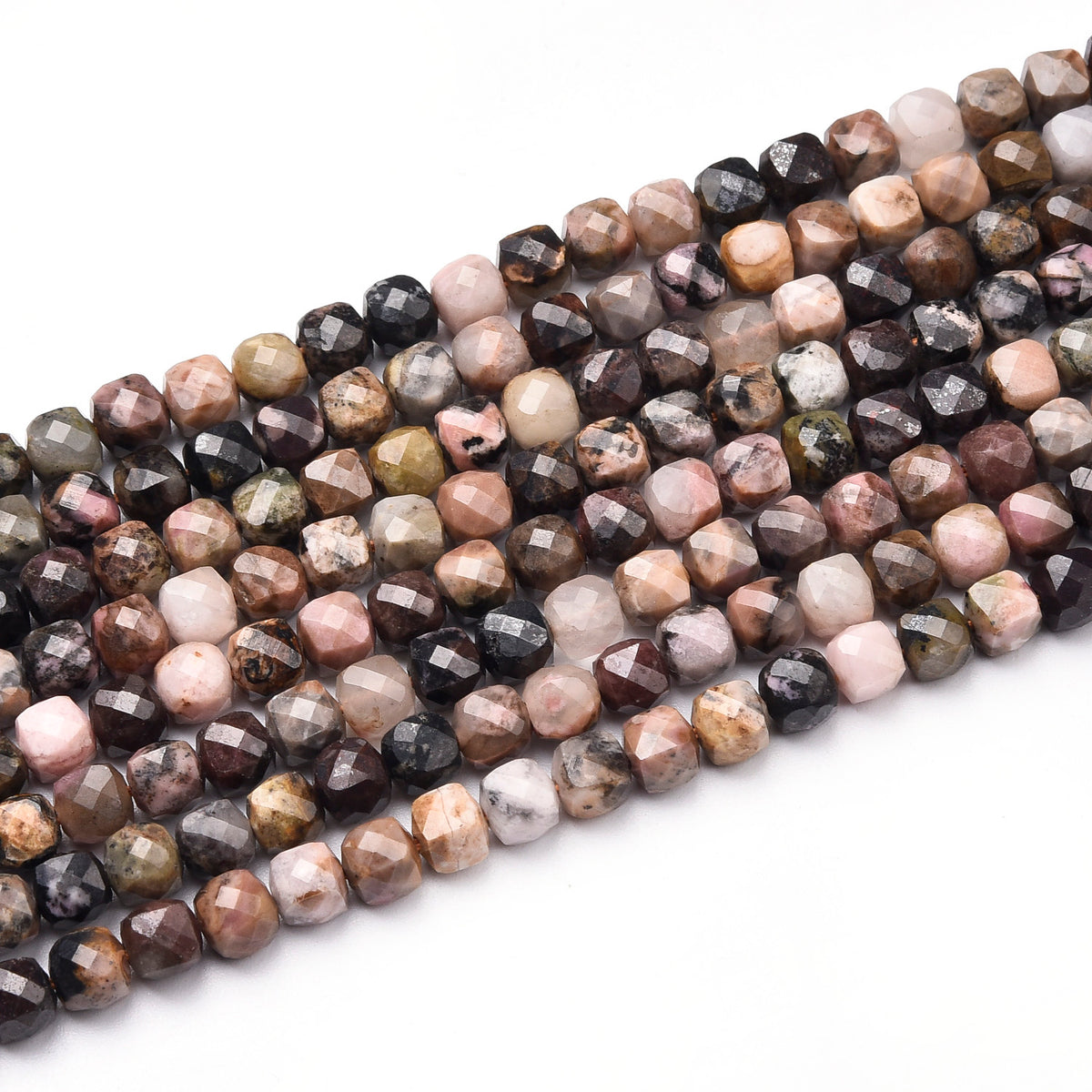 Rhodonite (Blac & Red) Beads Strand