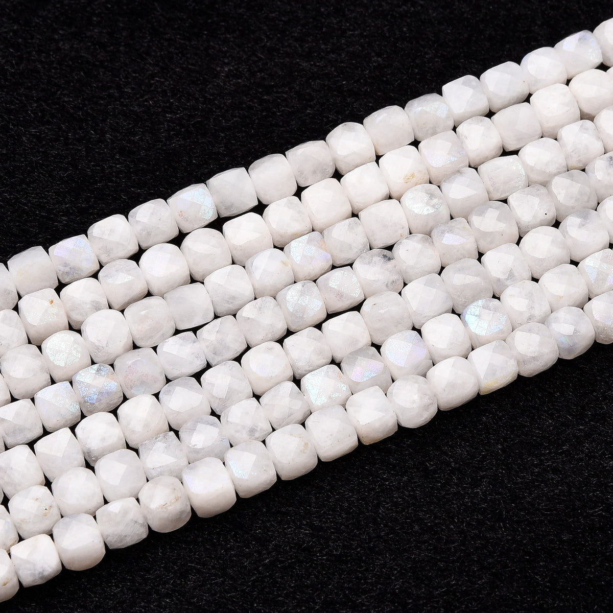 Grade AA White Moonstone  Beads Strand