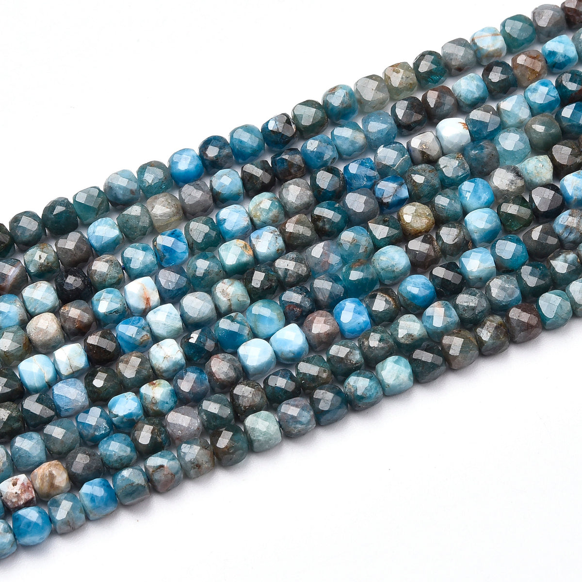 Blue Apatite Beads Strand