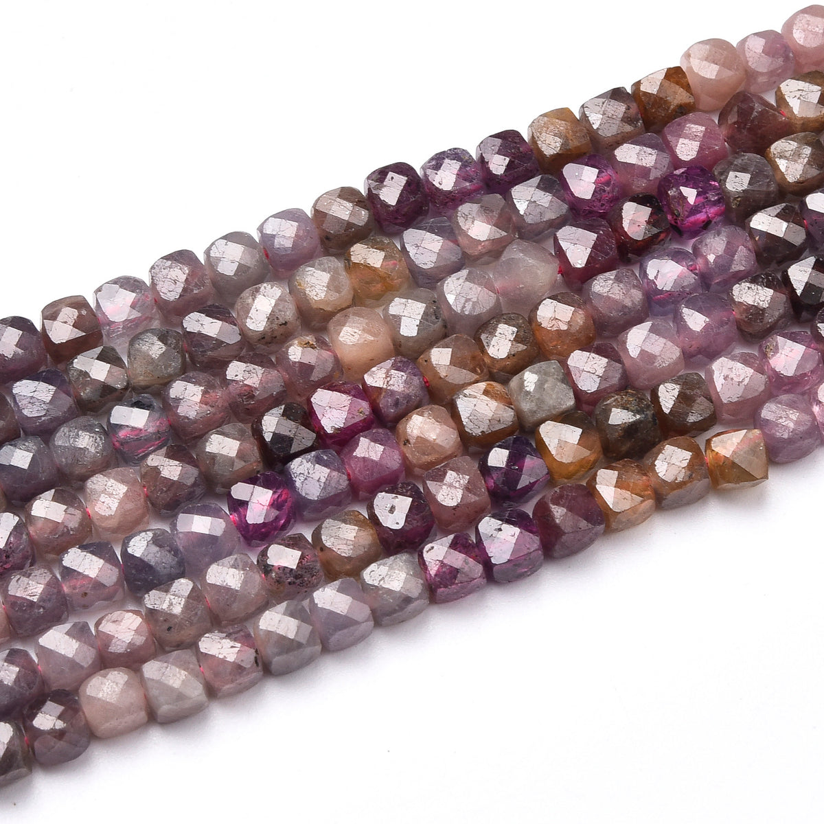 Grade AAA Red / Purple / Pink Ruby Beads Strand