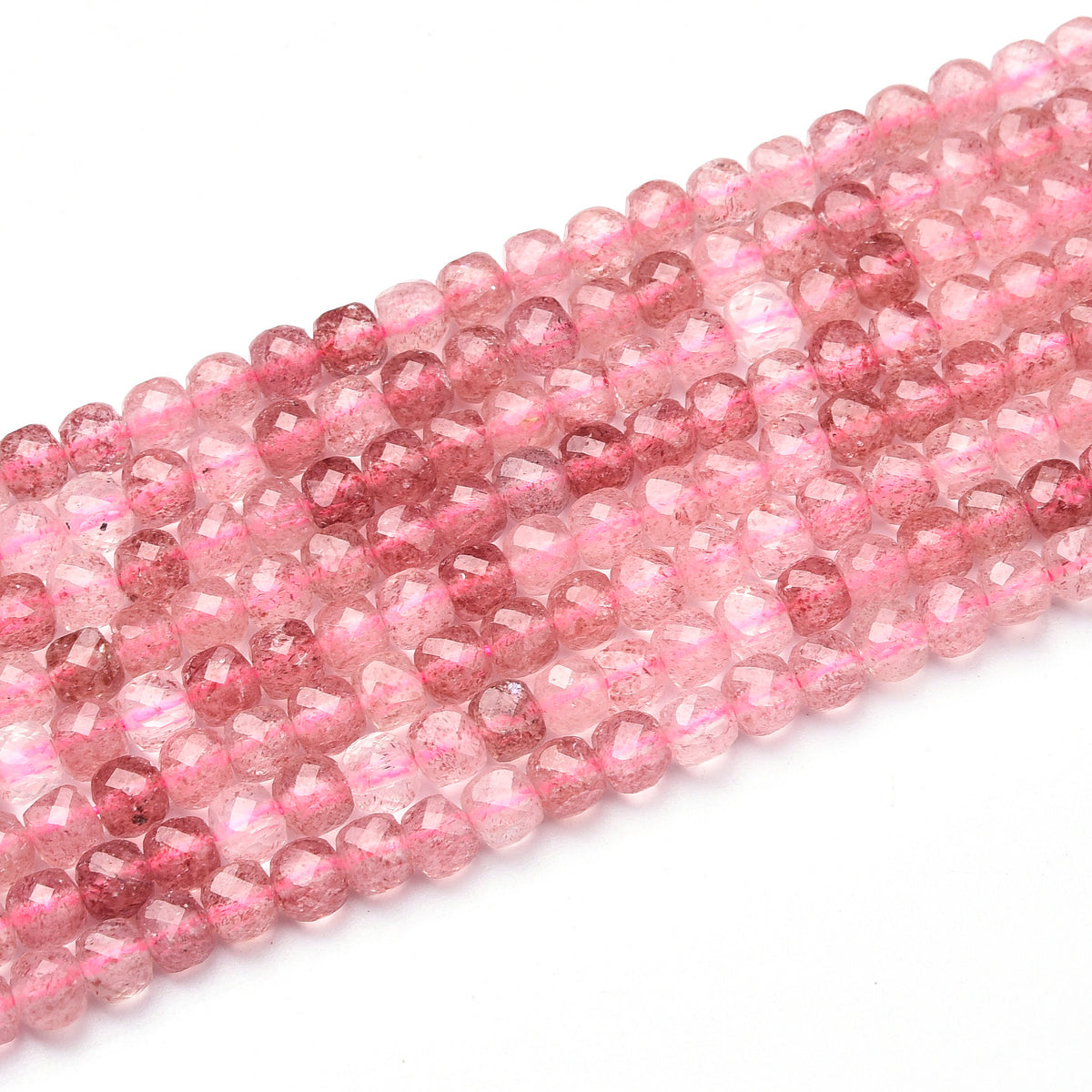 Red Strawberry Quartz Beads Strand