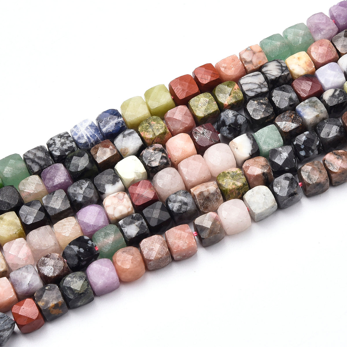 Mixed Gemstones  Beads Strand