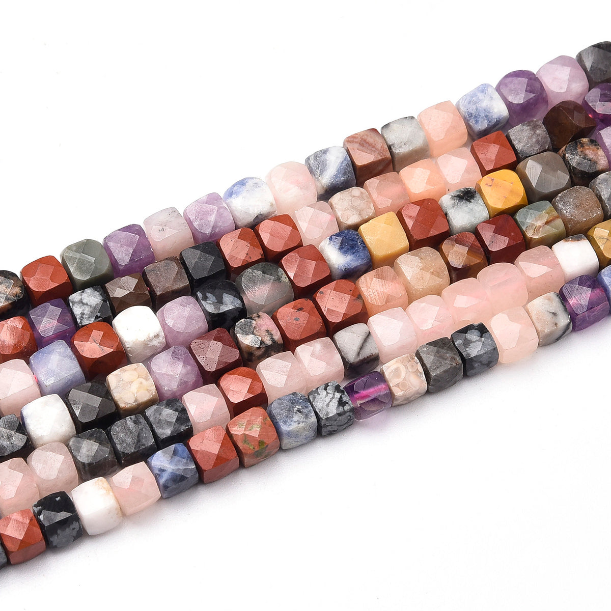 Mixed Gemstones  Beads Strand