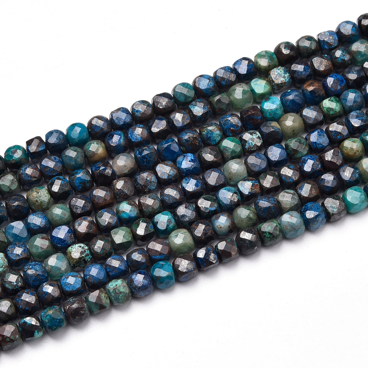 Blue / Bright Blue Azurite Beads Strand