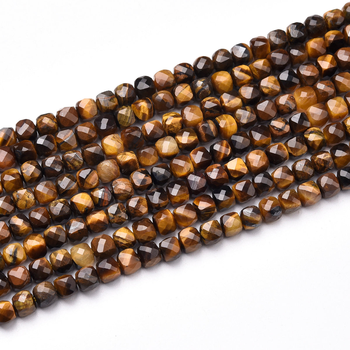 Tiger Eye (More Black) Beads Strand