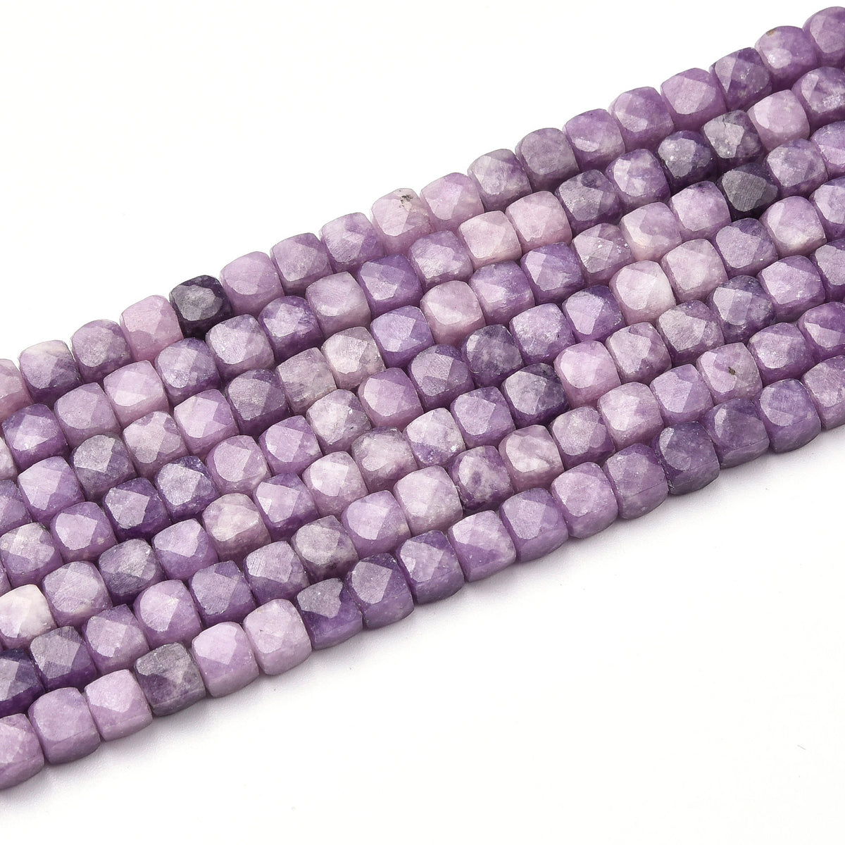 Lite Purple / Purple Phosphosiderite Beads Strand