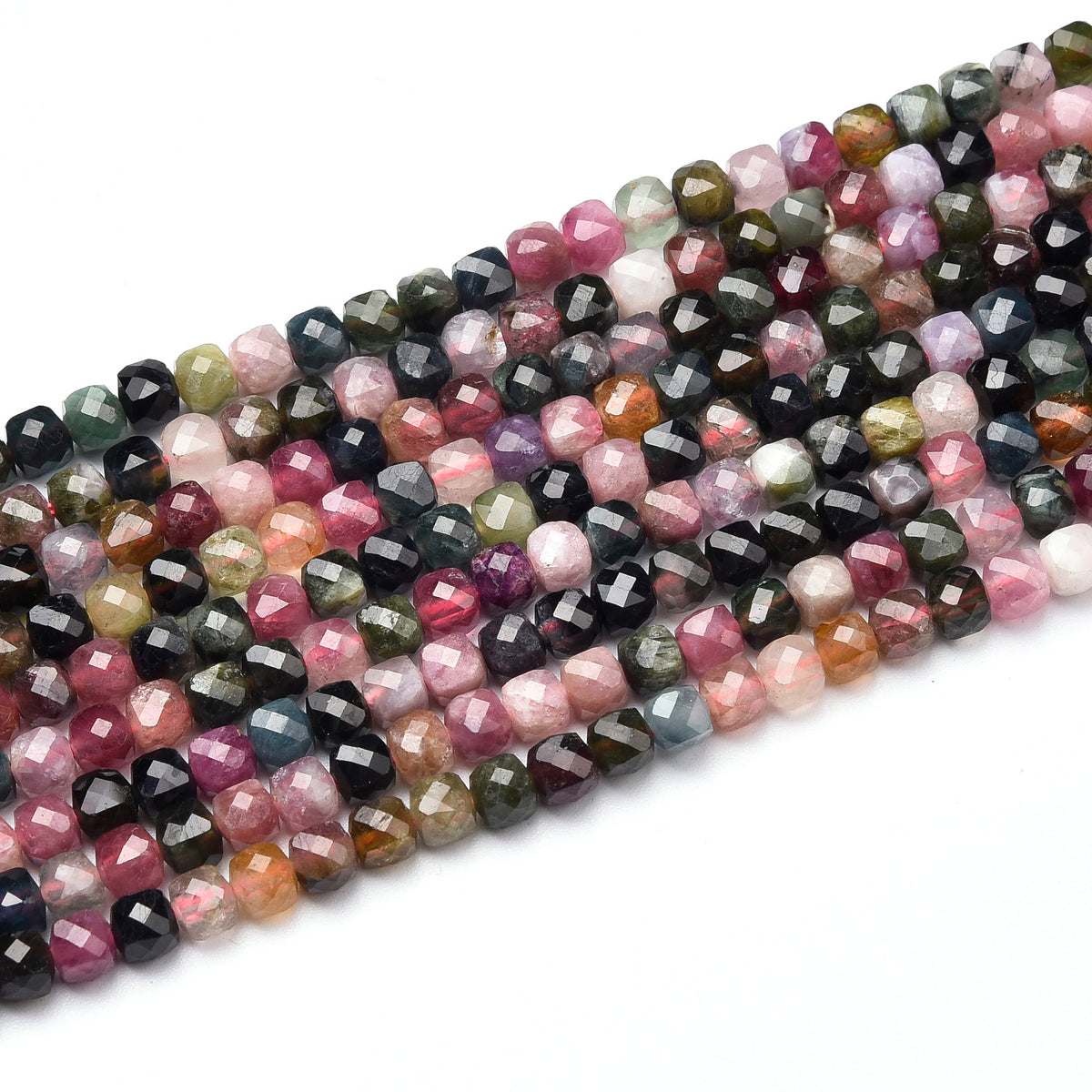 Green / Blue / Yellow / Pink / Red Tourmaline Beads Strand