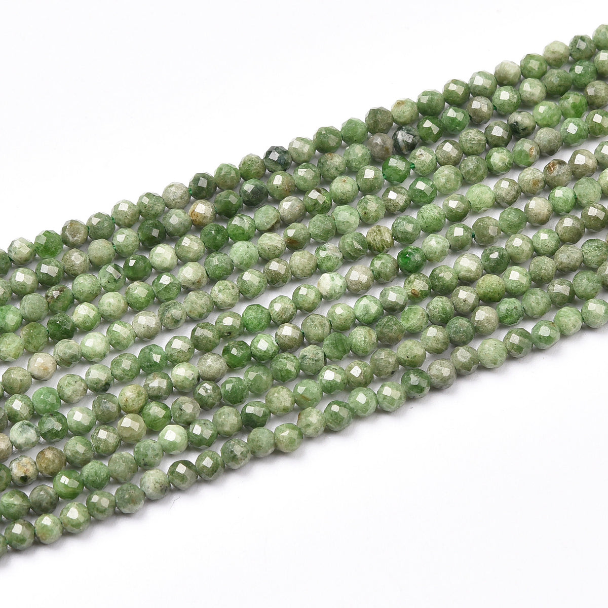 Green Diopside Beads Strand