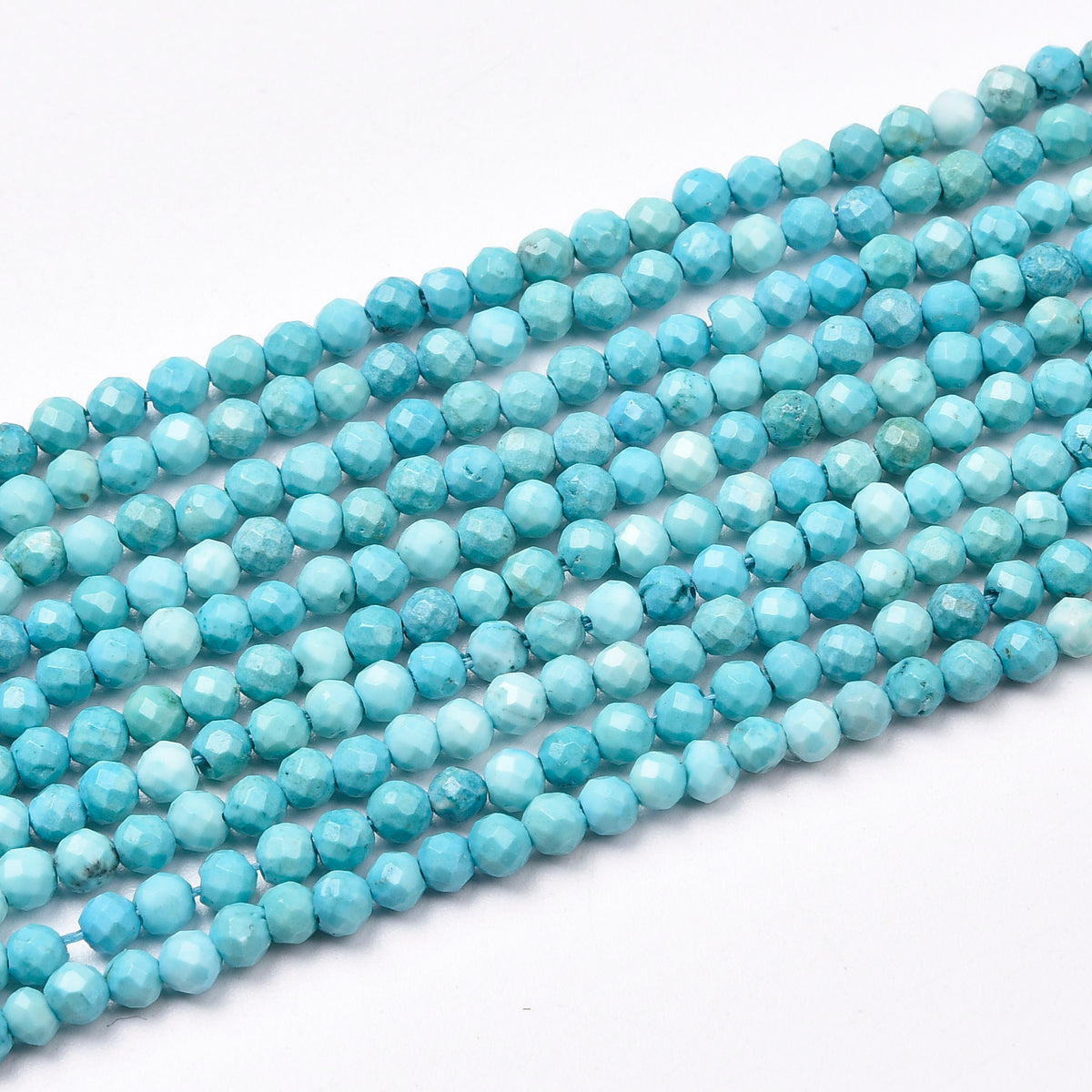 Light Blue / White Turquoise Beads Strand