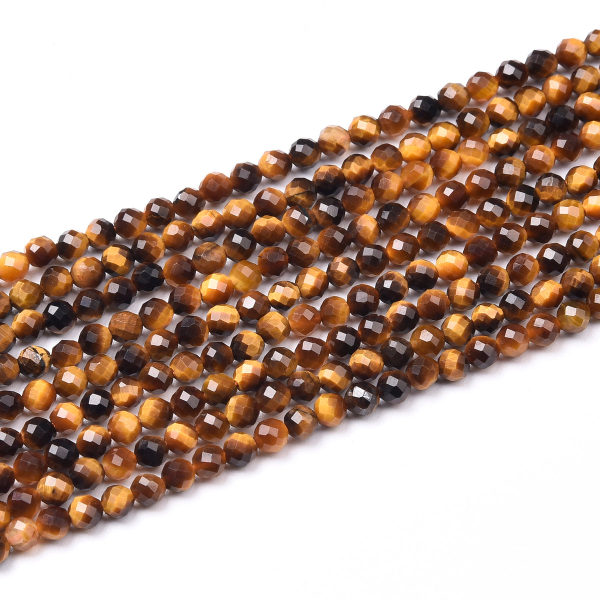 Grade AA Tiger Eye Beads Strabd