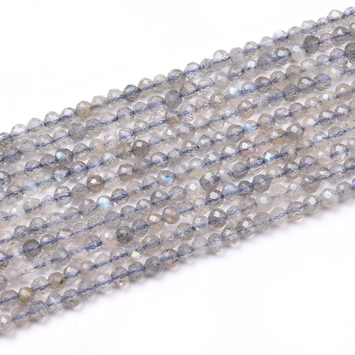 Light Grey Labradorite Beads Strand