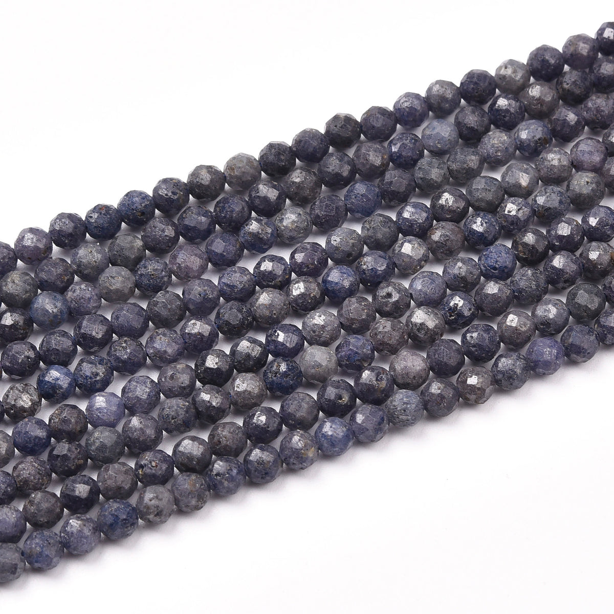 Blue / Grey Sapphire Beads Strand