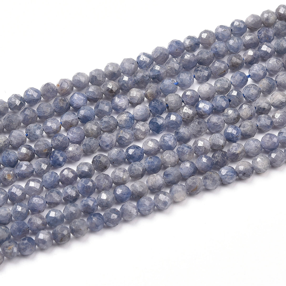 Blue / Grey Sapphire Beads Strand