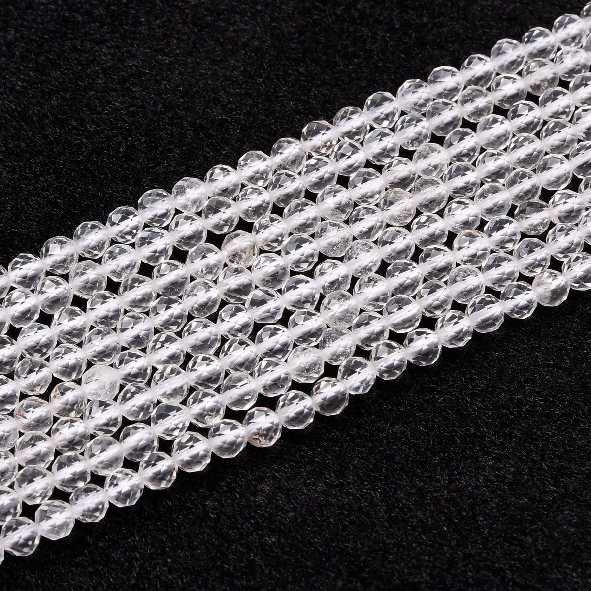 White Crystal Beads Strand