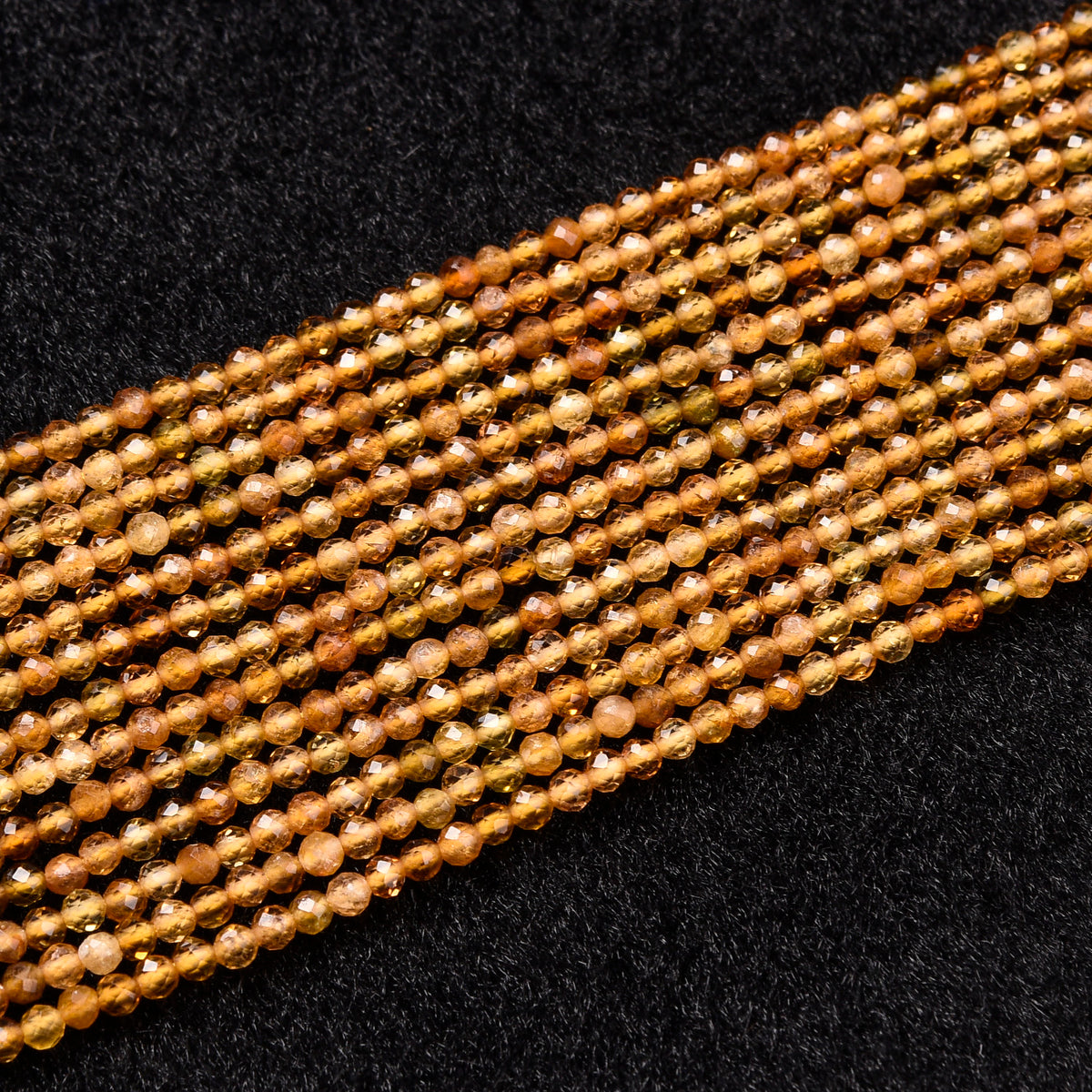 Yellow Tourmaline Beads Strand