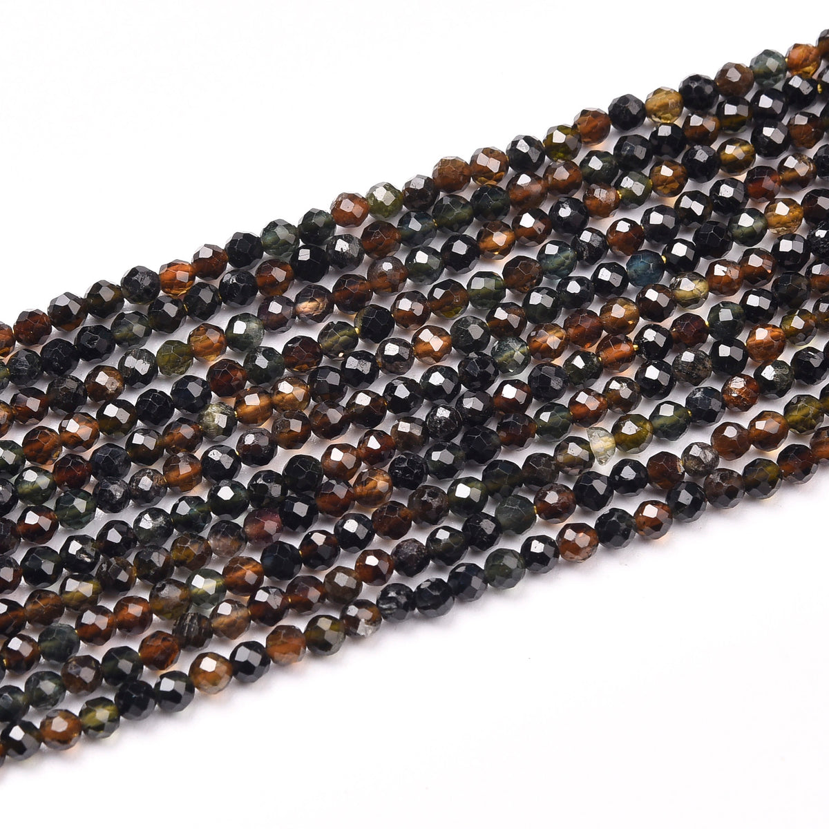 Black Tourmaline Beads Strand