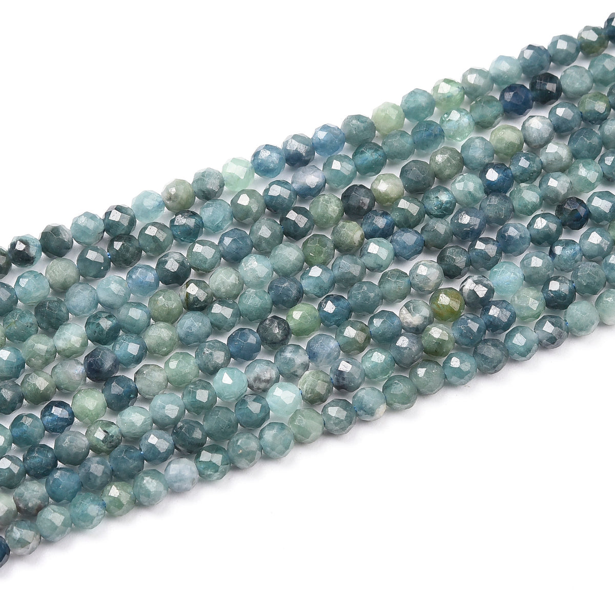 Blue / Green  Tourmaline Beads Strand