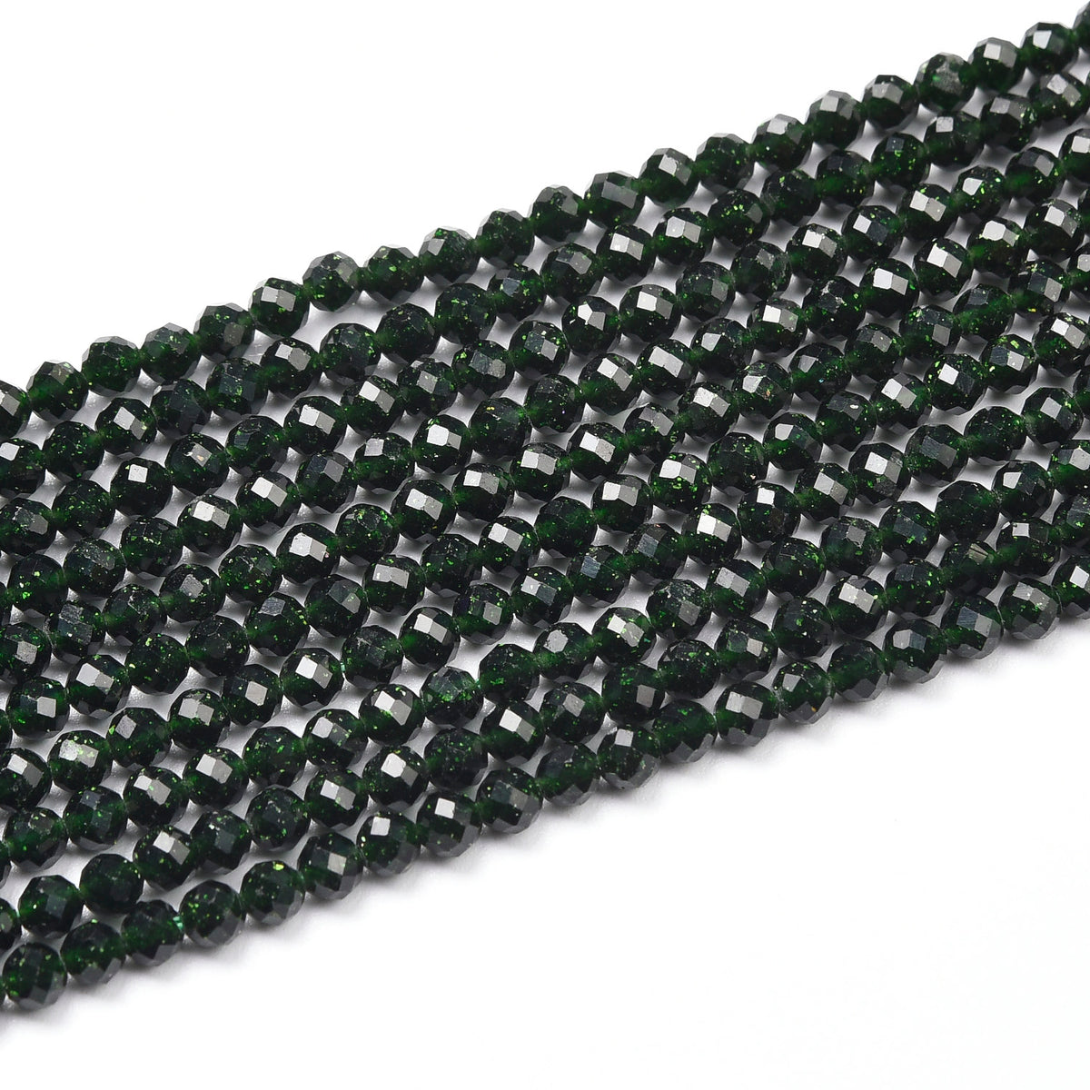 Green Goldstone Beads Strand