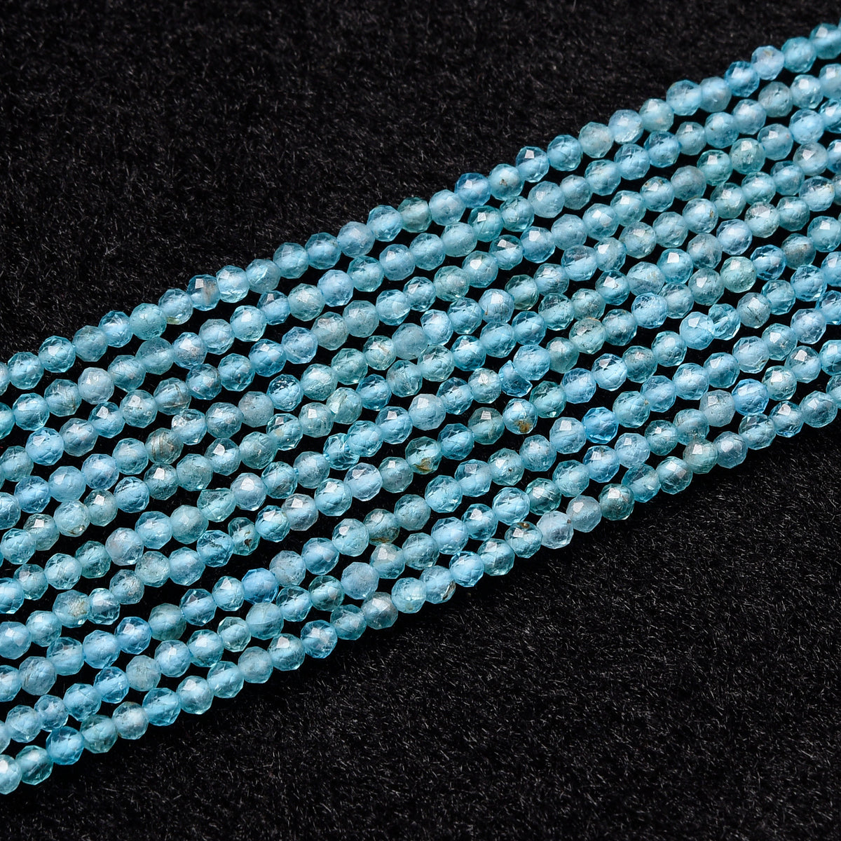 Blue Apatite Beads Strand