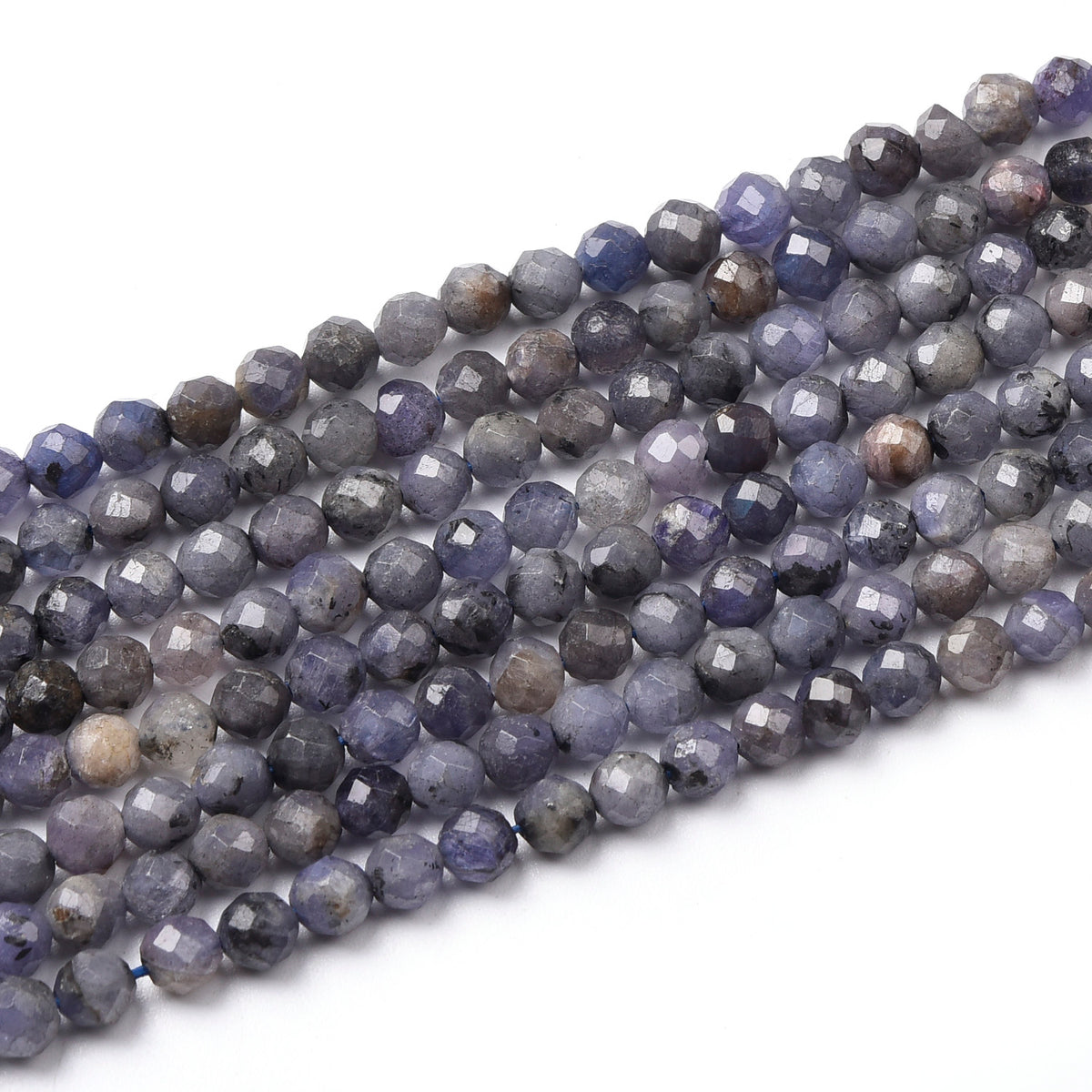 Deep Purple Tanzanite Beads Strand