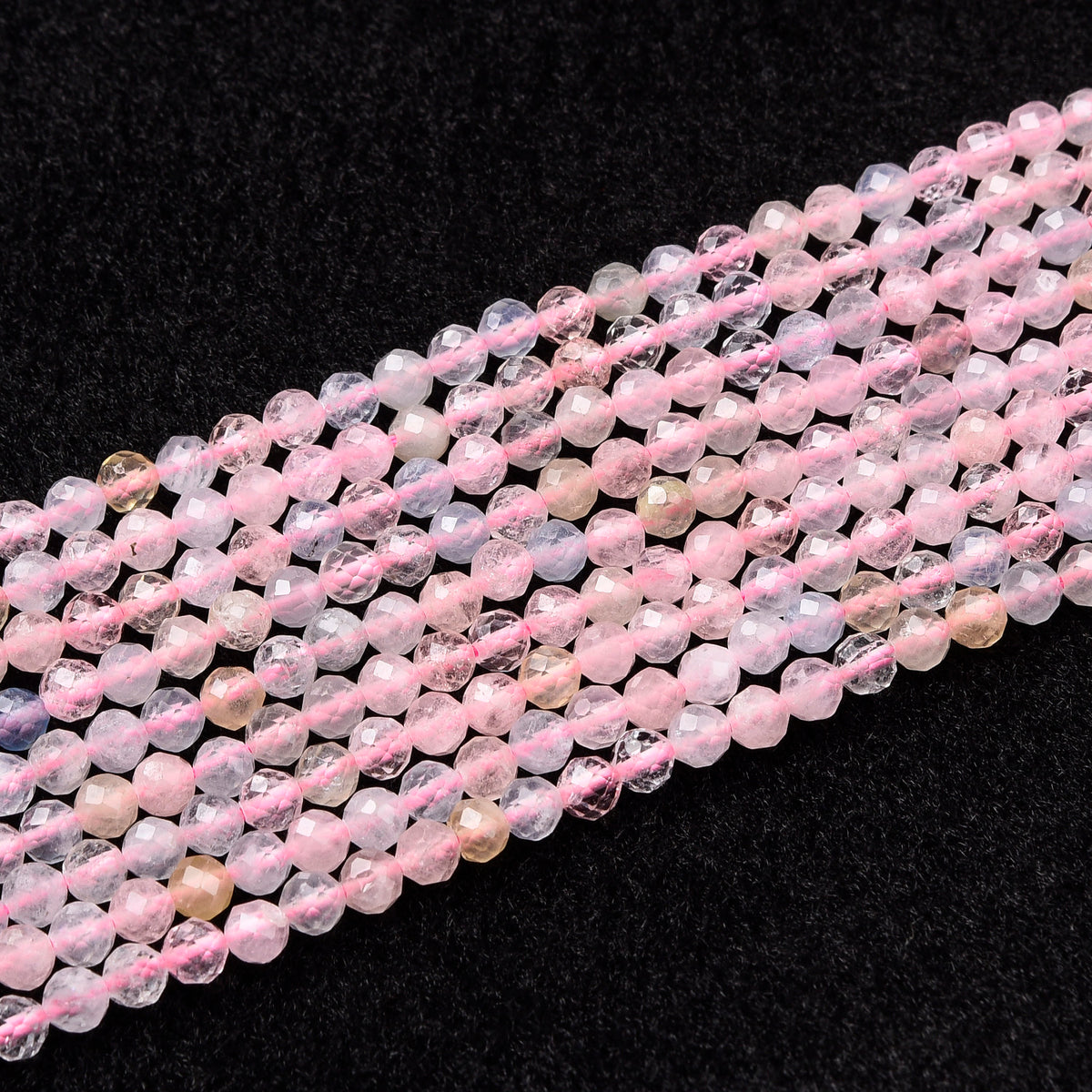 Light Pink / Purple Morganite Beads Strand