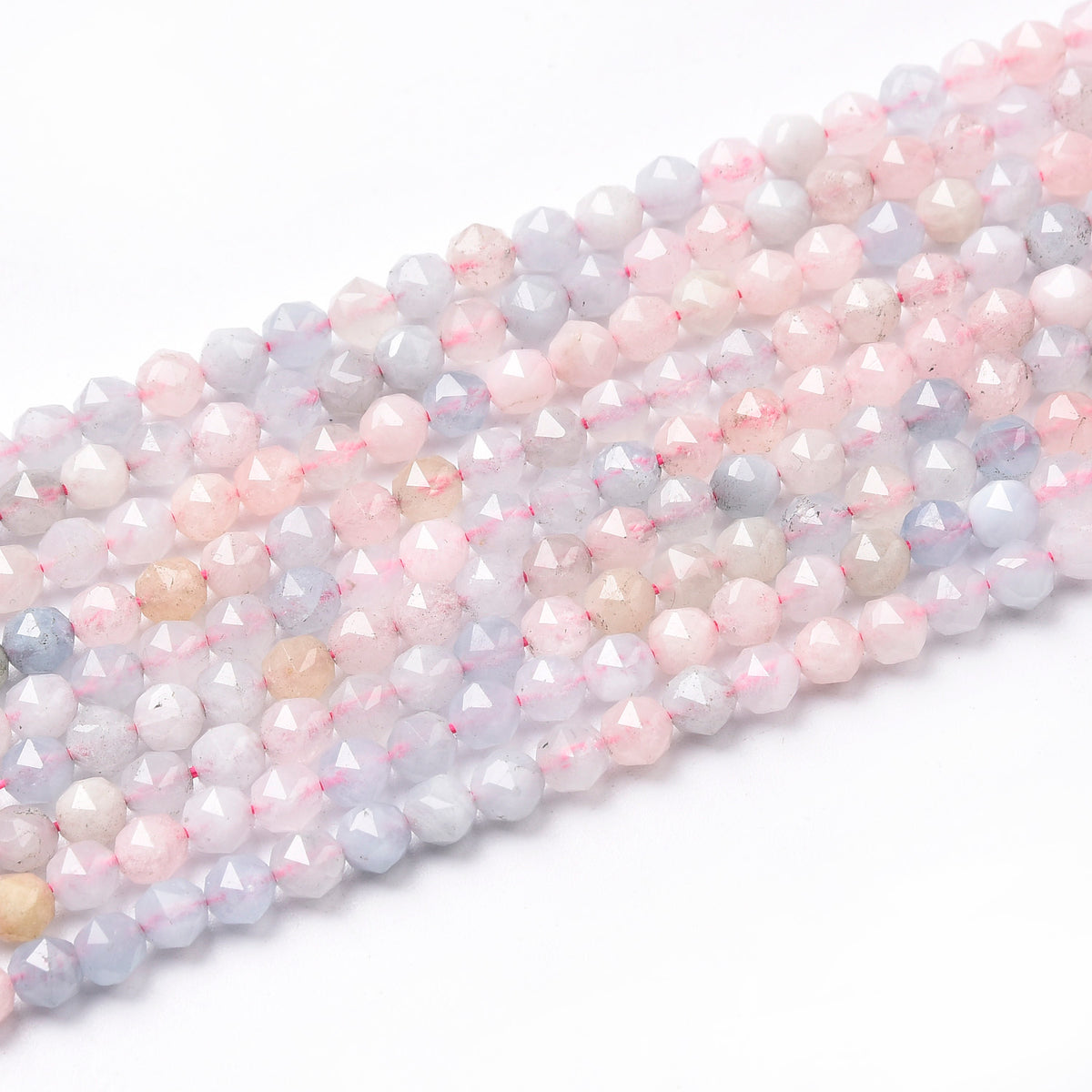 Pink / Purple Morganite Beads Strand