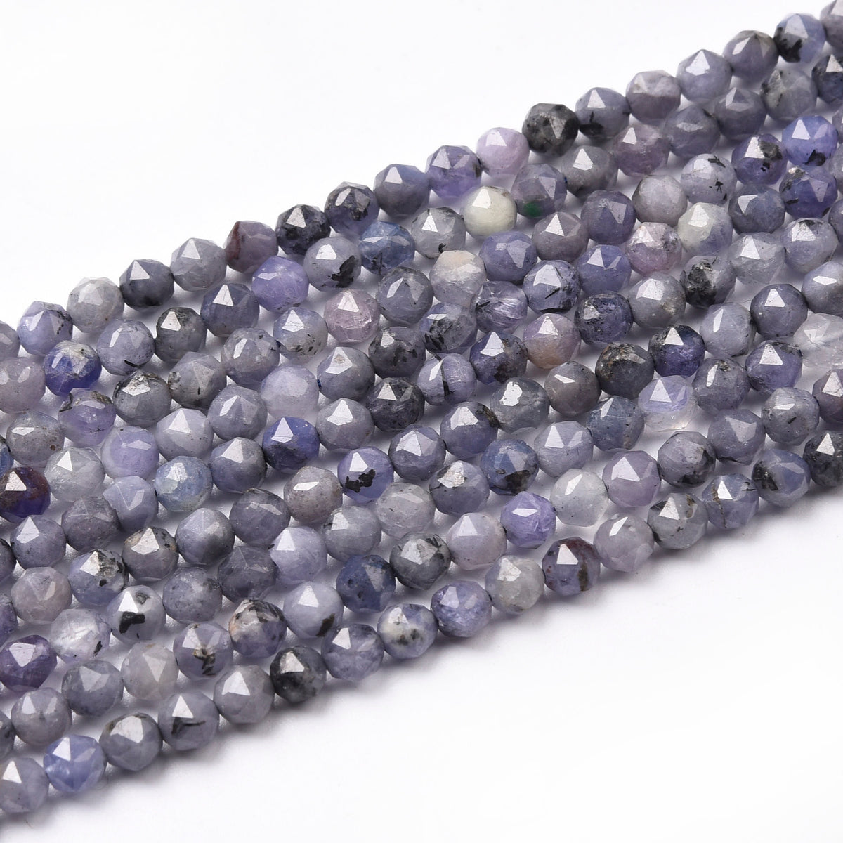 Deep Purple Tanzanite Beads Strand