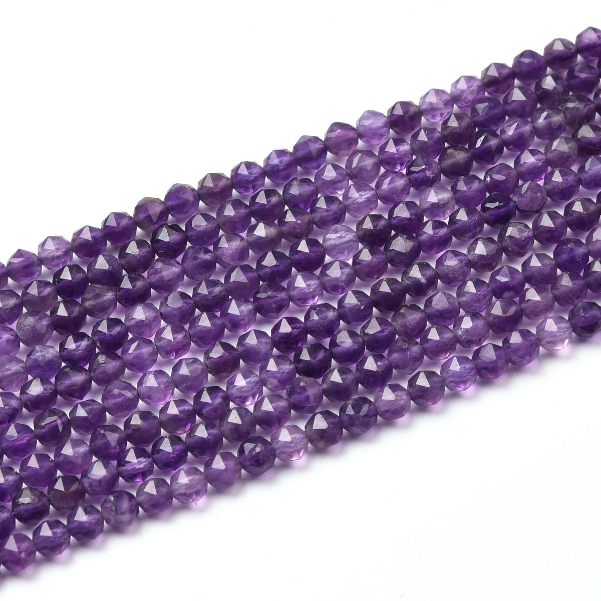 Purple Amethyst Beads Strand