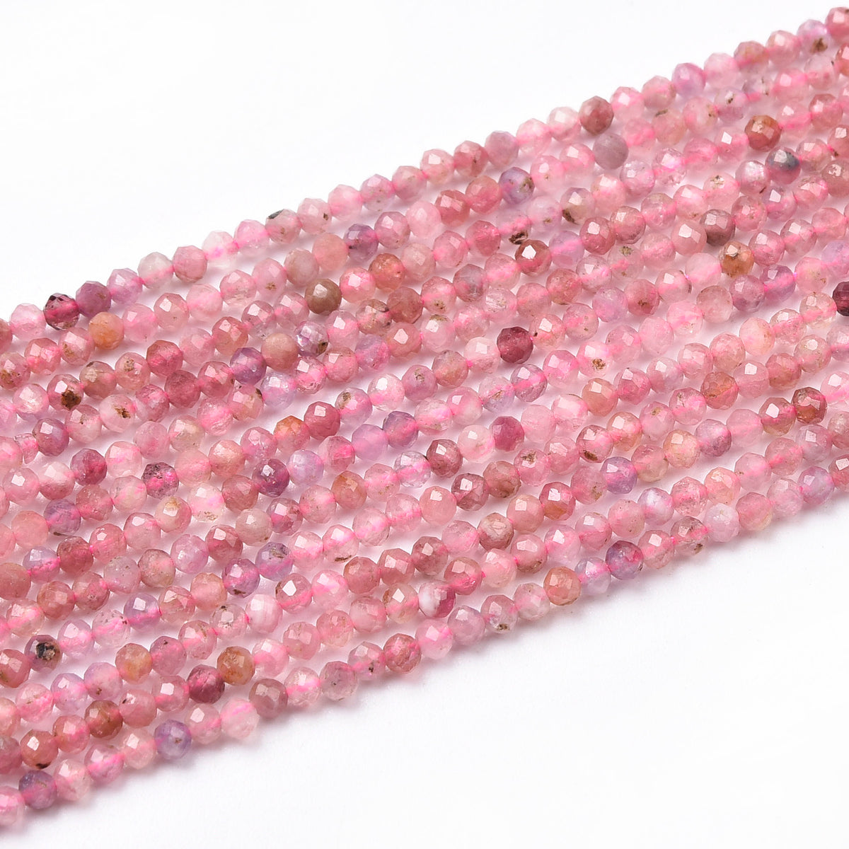 Pink Tourmaline Beads Strand