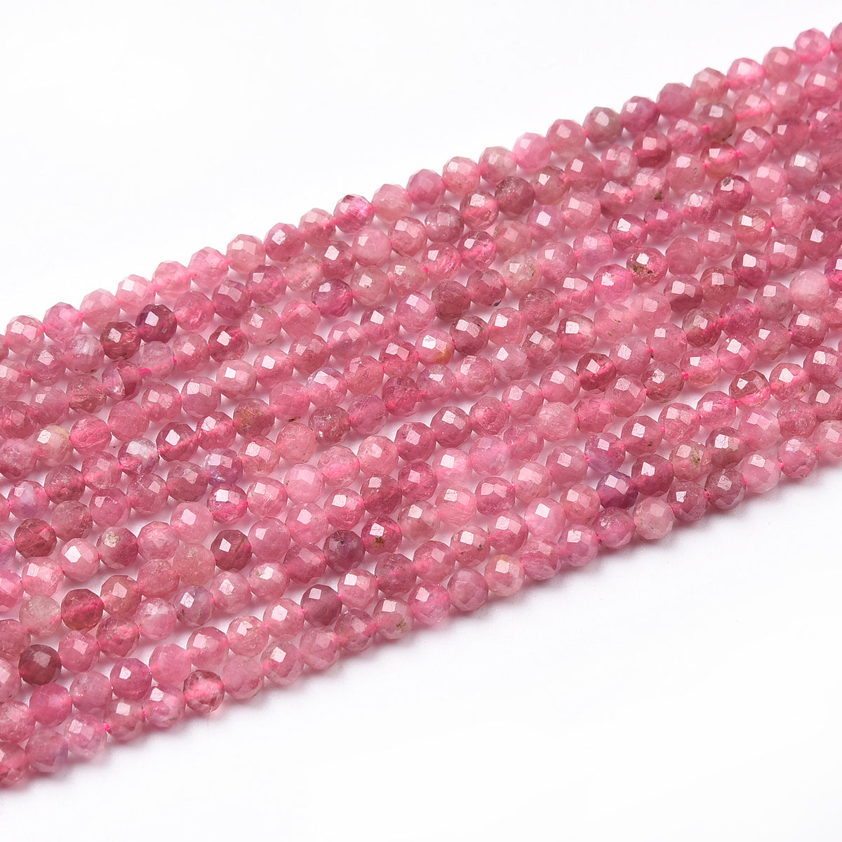 Pink Tourmaline Beads Strand