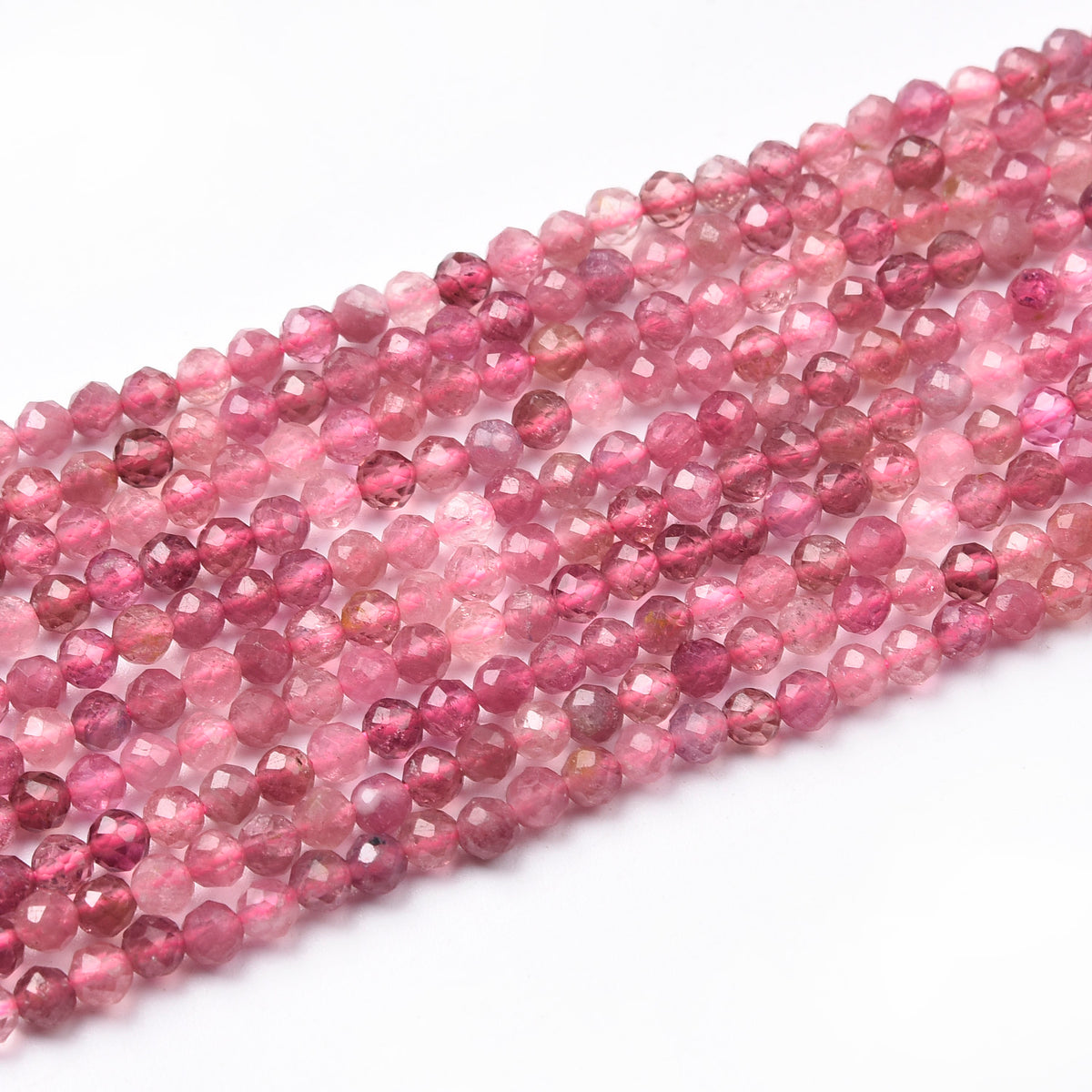 Pink Tourmaline Beads Strand