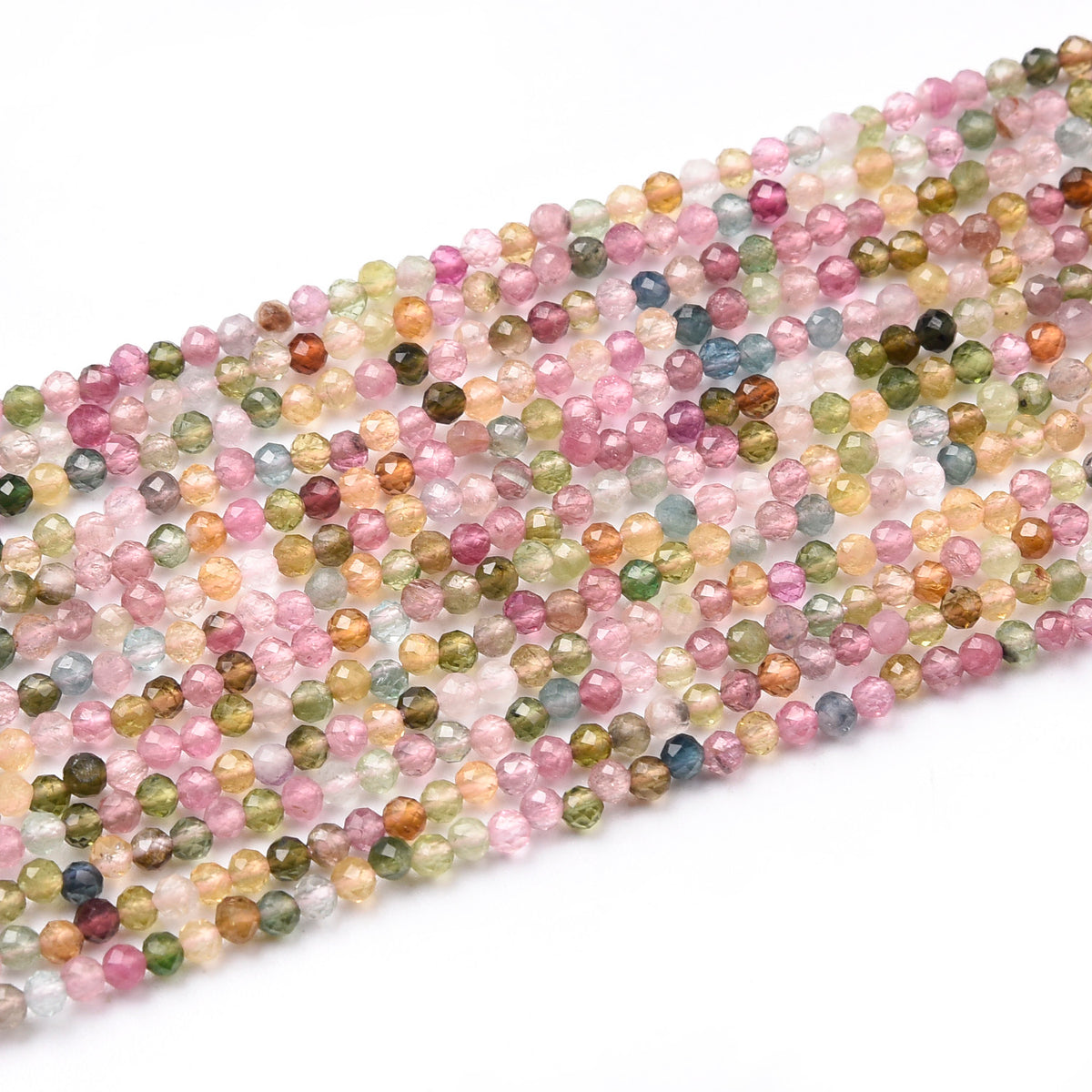 Pink / Green/ Red / Blue Tourmaline Beads Strand