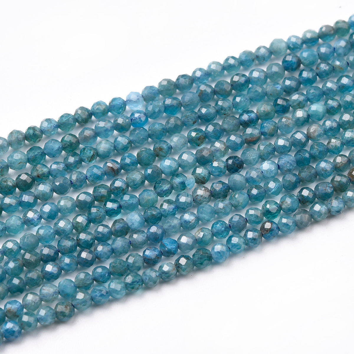 Blue Apatite Beads Strand