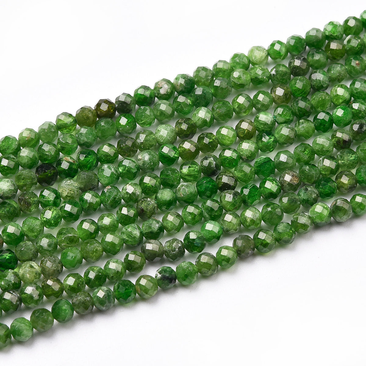 Green Diopside Beads Strand