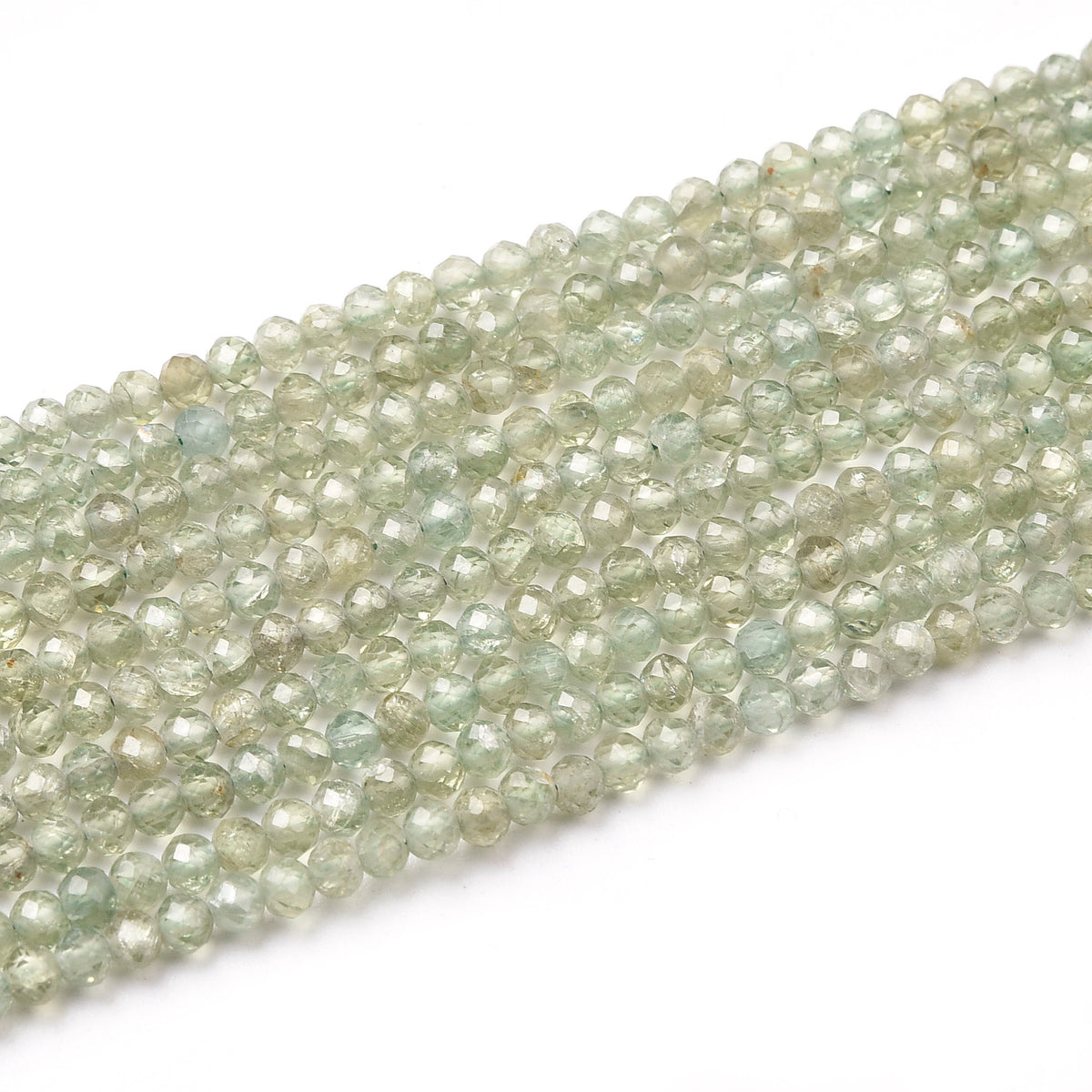 Light Green Apatite Beads Strand