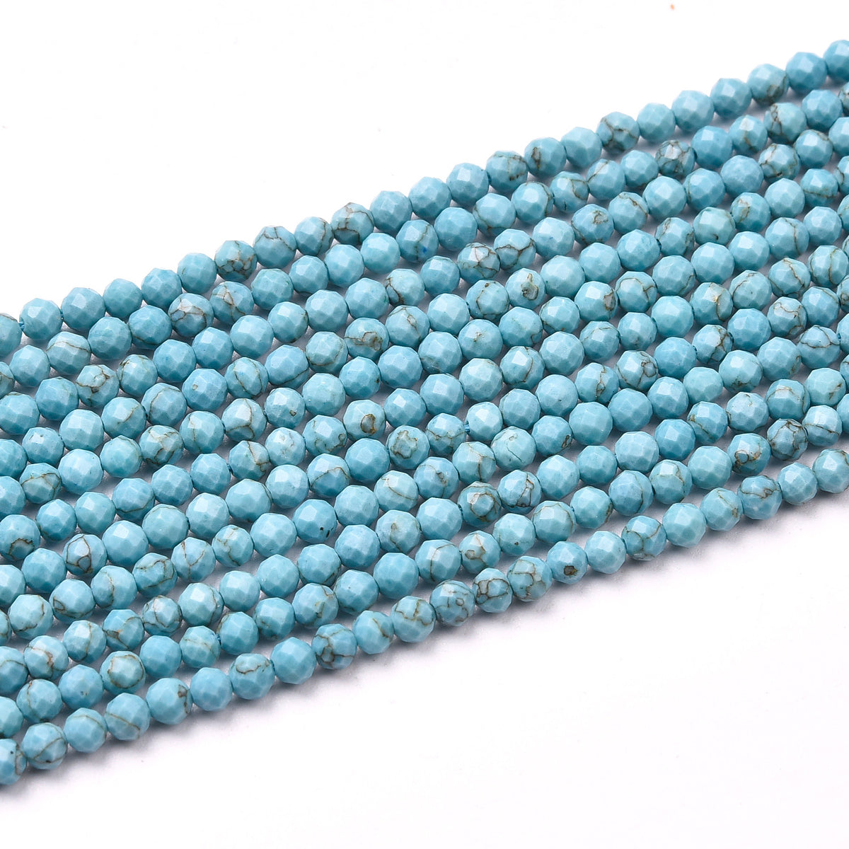 Blue Tuquoise Beads Strand