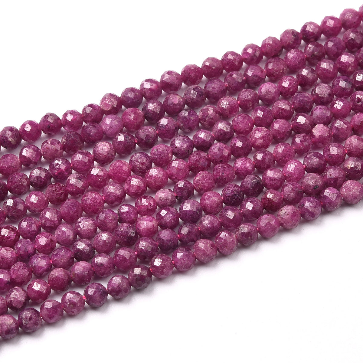 Red Ruby  Beads Strand