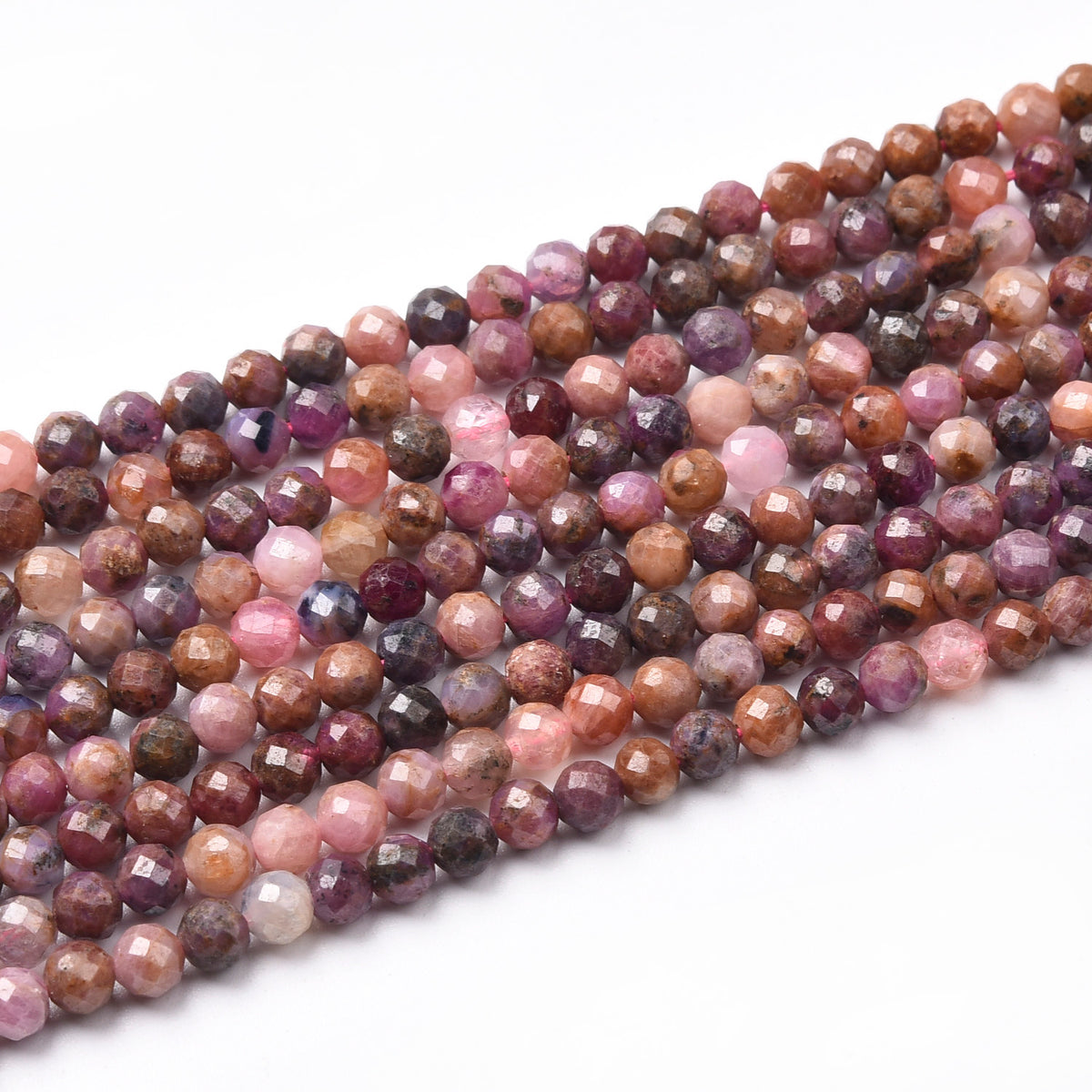 Red / Pink Ruby  Beads Strand