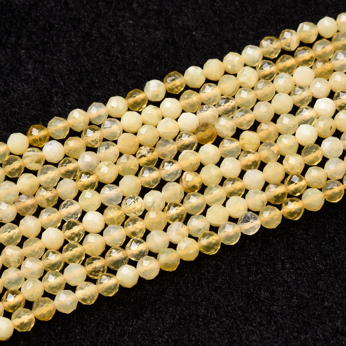 Yellow Opal  Beads Strand