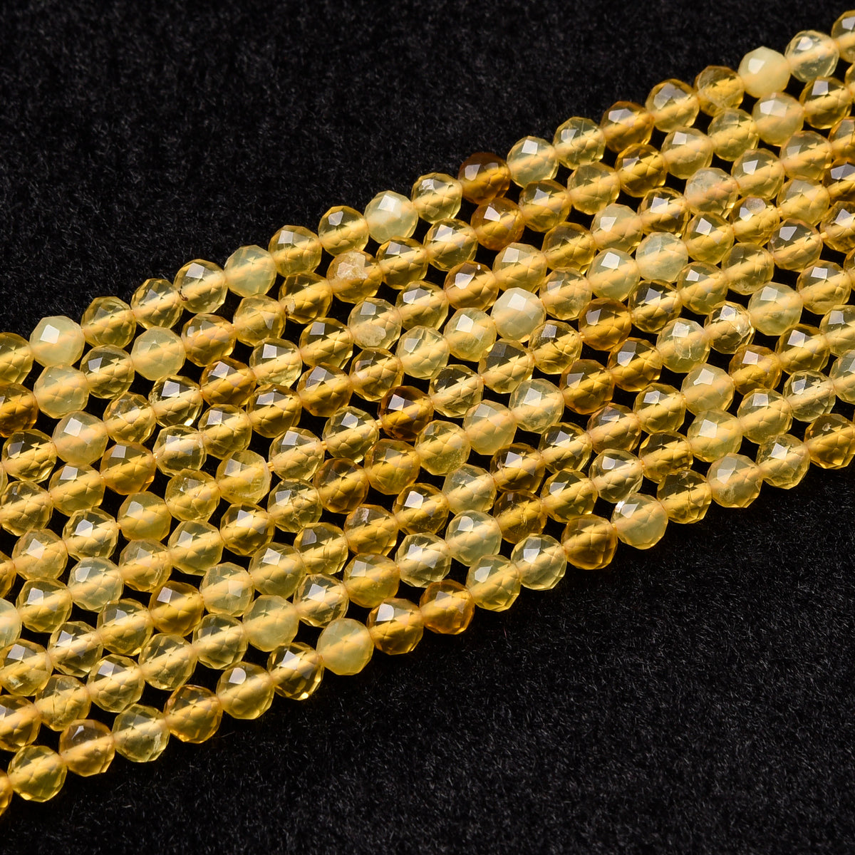 Yellow Opal  Beads Strand