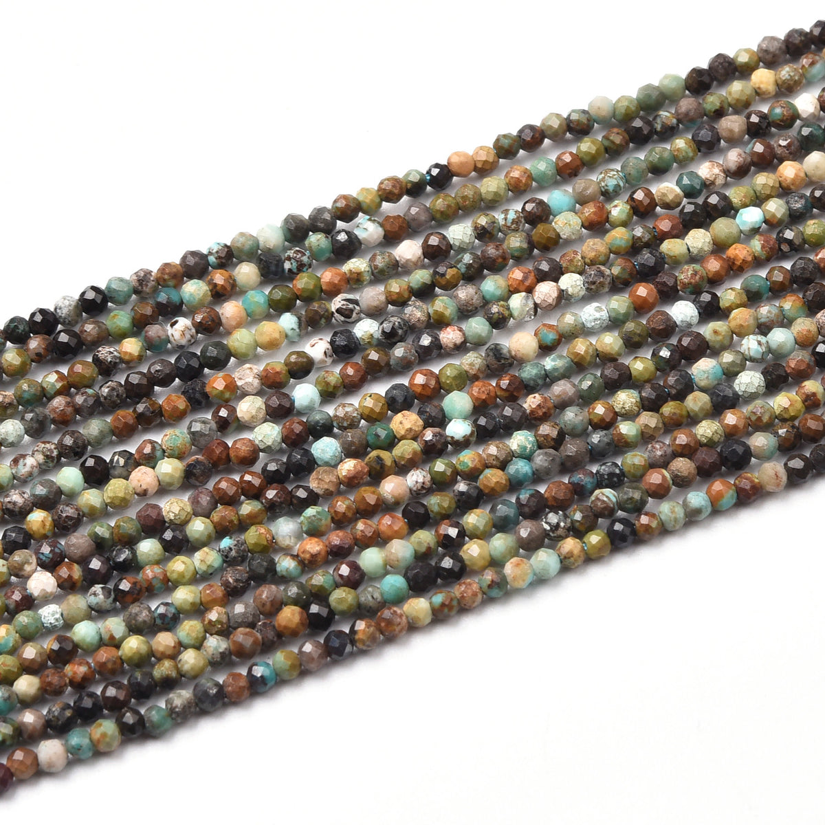 Teal / Yellow/ Blue / Red Tuquoise  Beads Strand