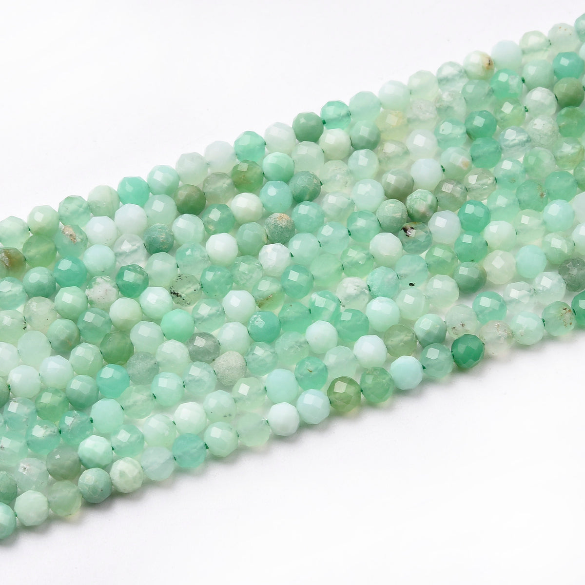 Green / Teal Chrysoprase  Beads Strand