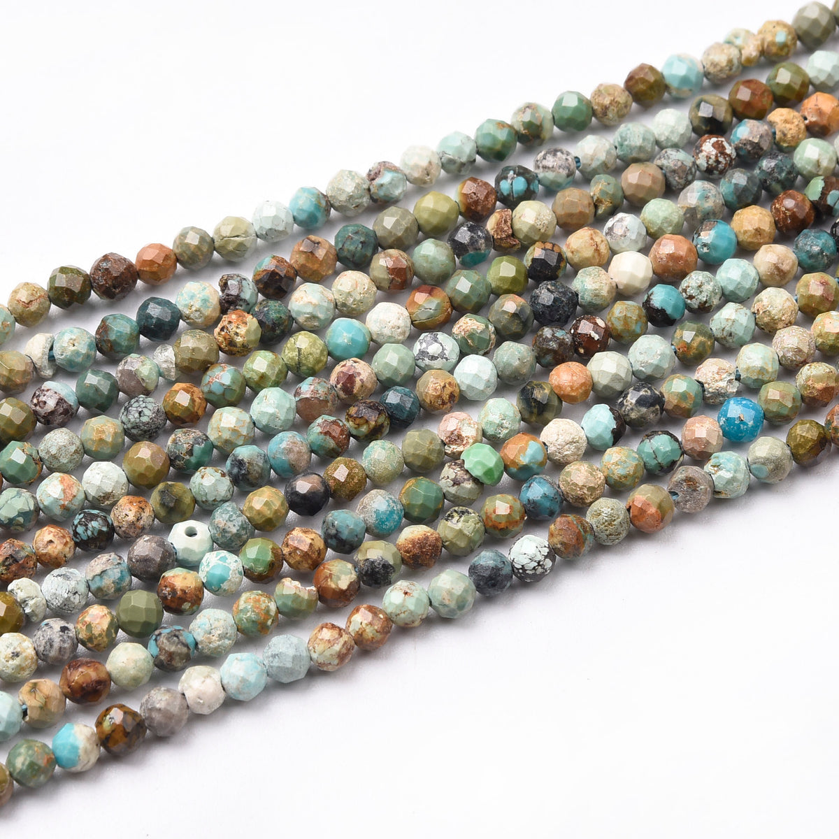 Blue / Green / Yellow Tuquoise  Beads Strand